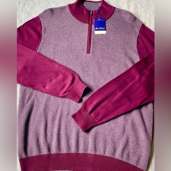 Alan Flusser 100% Cotton Sweater💪🏽💯🕶️ - Picture 1 of 6